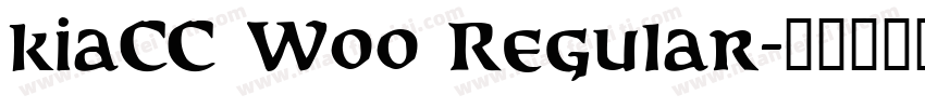 kiaCC W00 Regular字体转换
